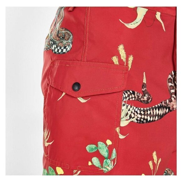 NWT VANS Mixed 18" Board Shorts Cargo Pocket Desert Nature Print Sz 34 NEW $55 - Picture 7 of 9